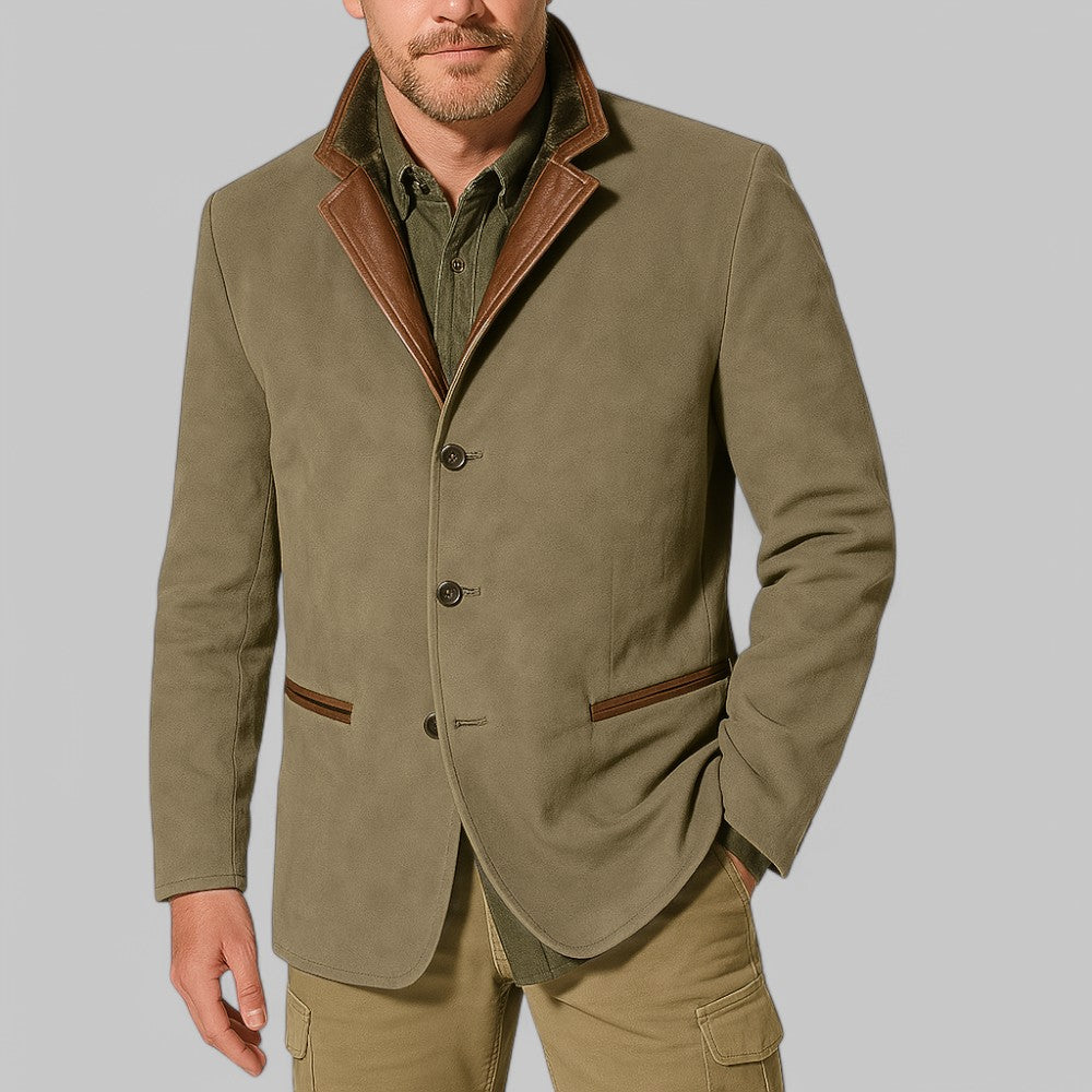 Men's Vintage Jacket - Classic Autumn Outdoor Wear