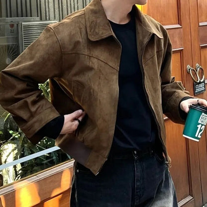 Men’s Vintage Casual Zip Jacket - Stylish Everyday Layer