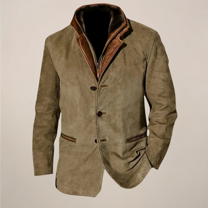 Men’s Vintage Reversed Collar Jacket – Classic Style for Every Occasion