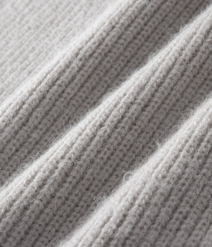 Men's Ribbed Funnel Neck Zip Cardigan for All Occasions