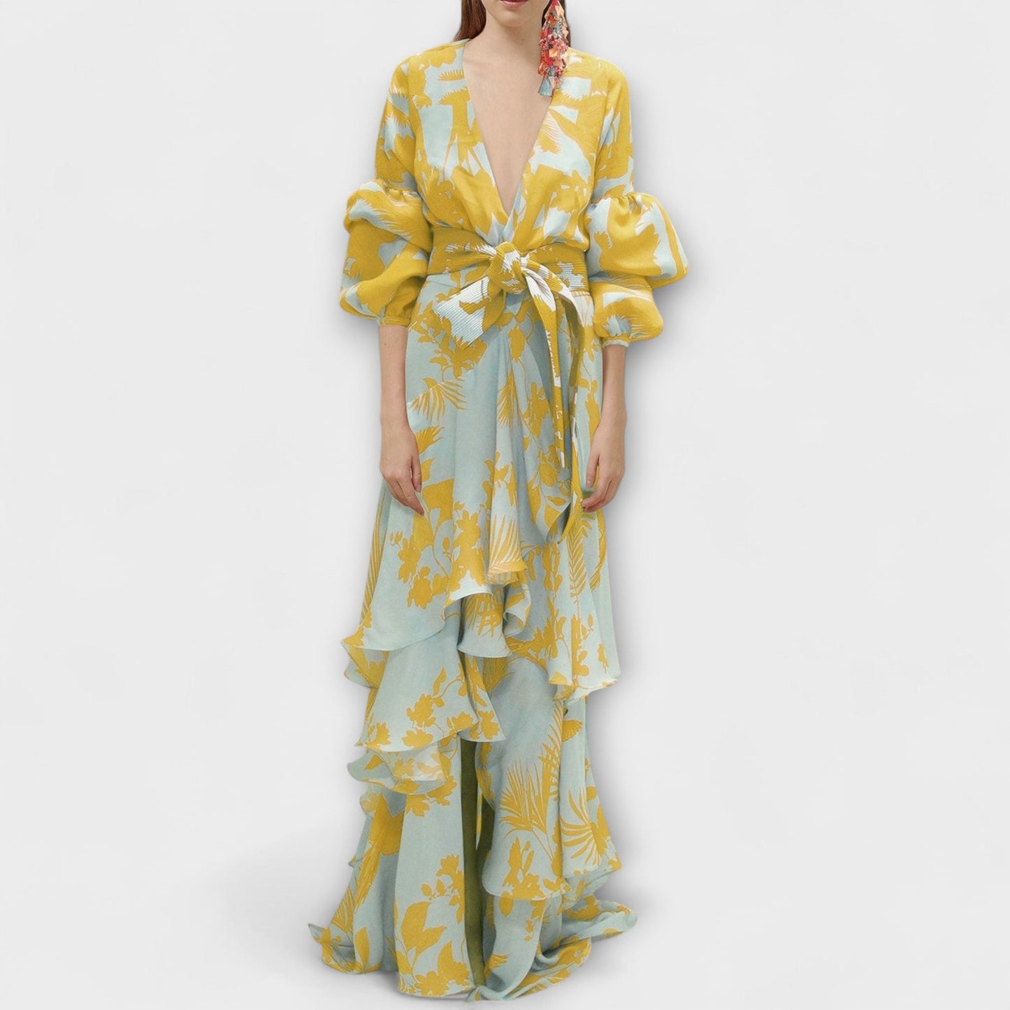 Marie - Flowing Chiffon Dress for Festive Occasions