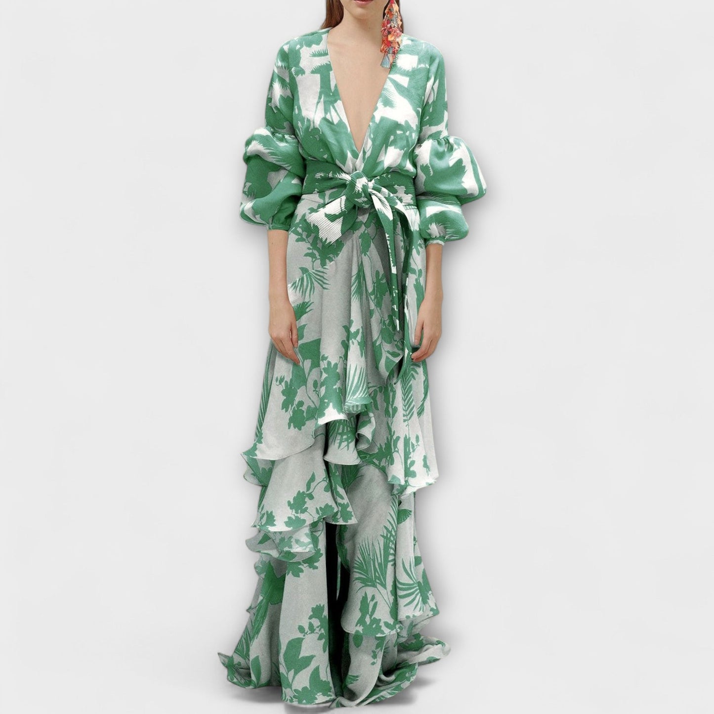 Marie - Flowing Chiffon Dress for Festive Occasions