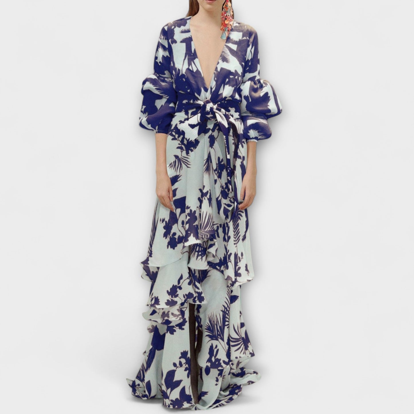 Marie - Flowing Chiffon Dress for Festive Occasions