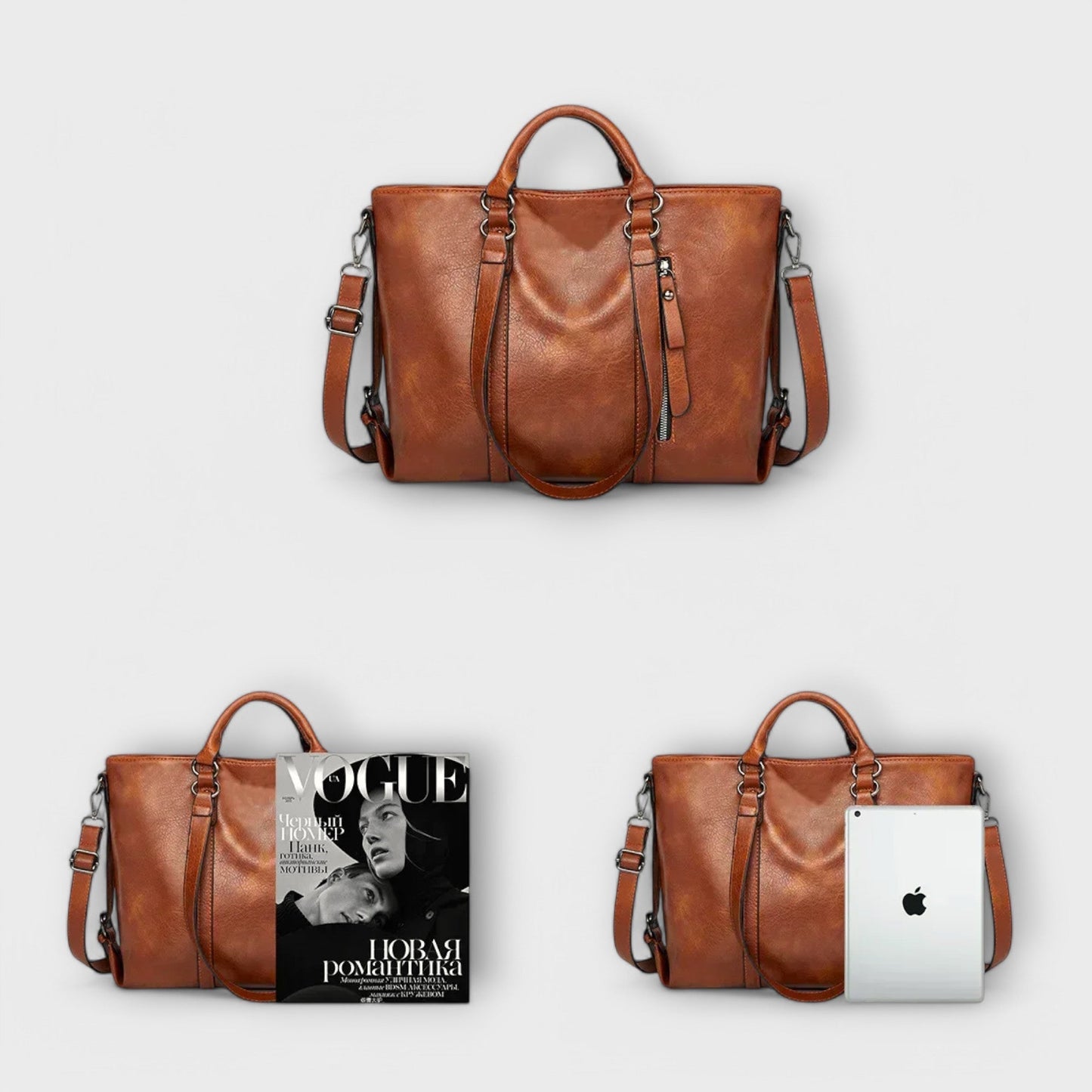 Olivia - Spacious Vegan Leather Handbag for Everyday Use