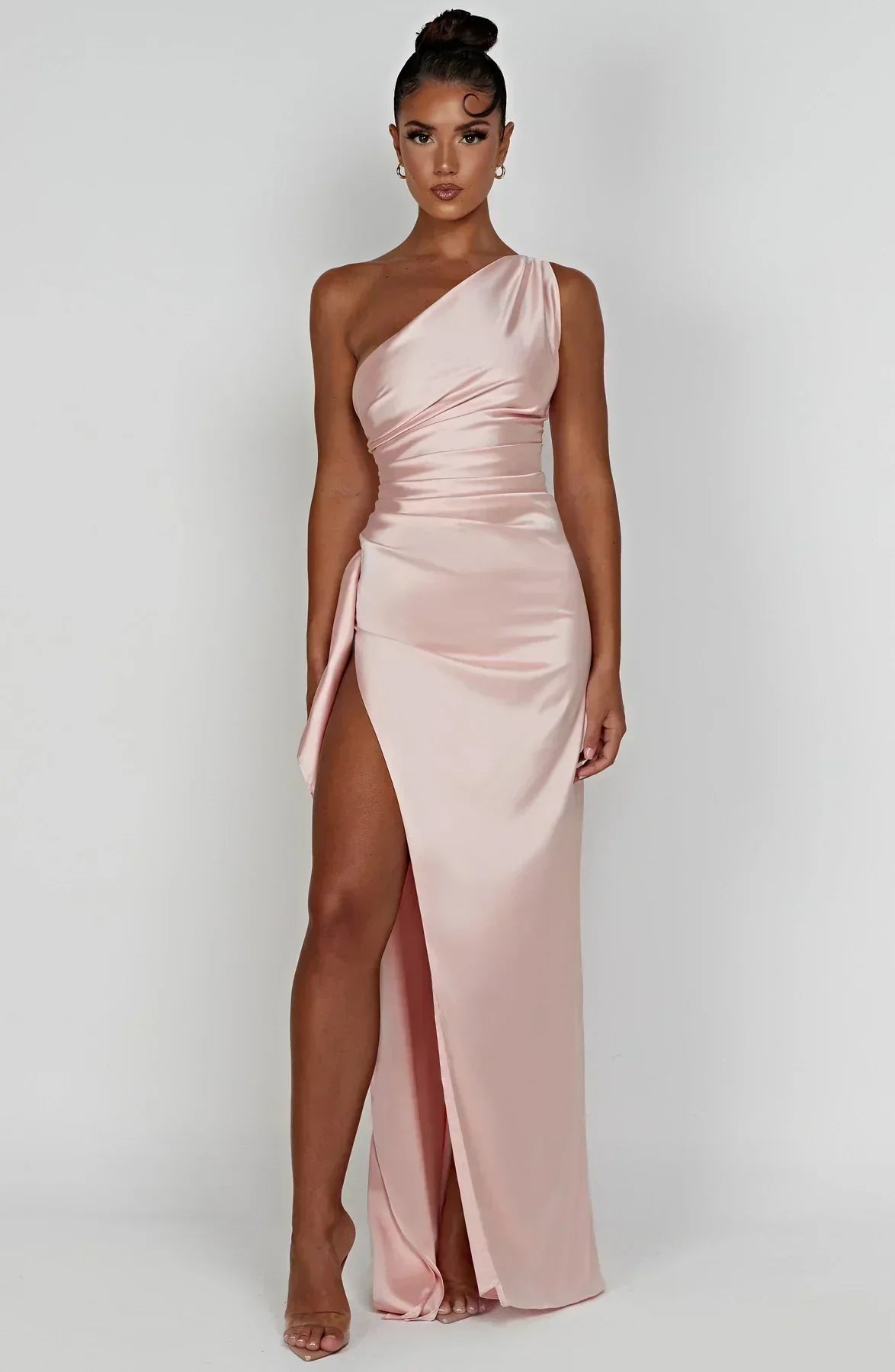 Chic Asymmetric Maxi Dress for Evening Wear