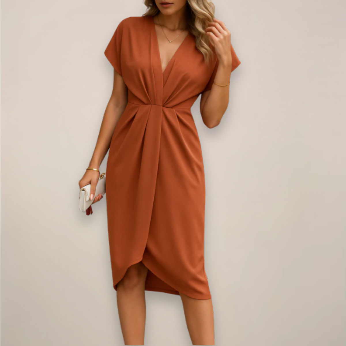 Chic Midi Wrap Dress for Every Occasion