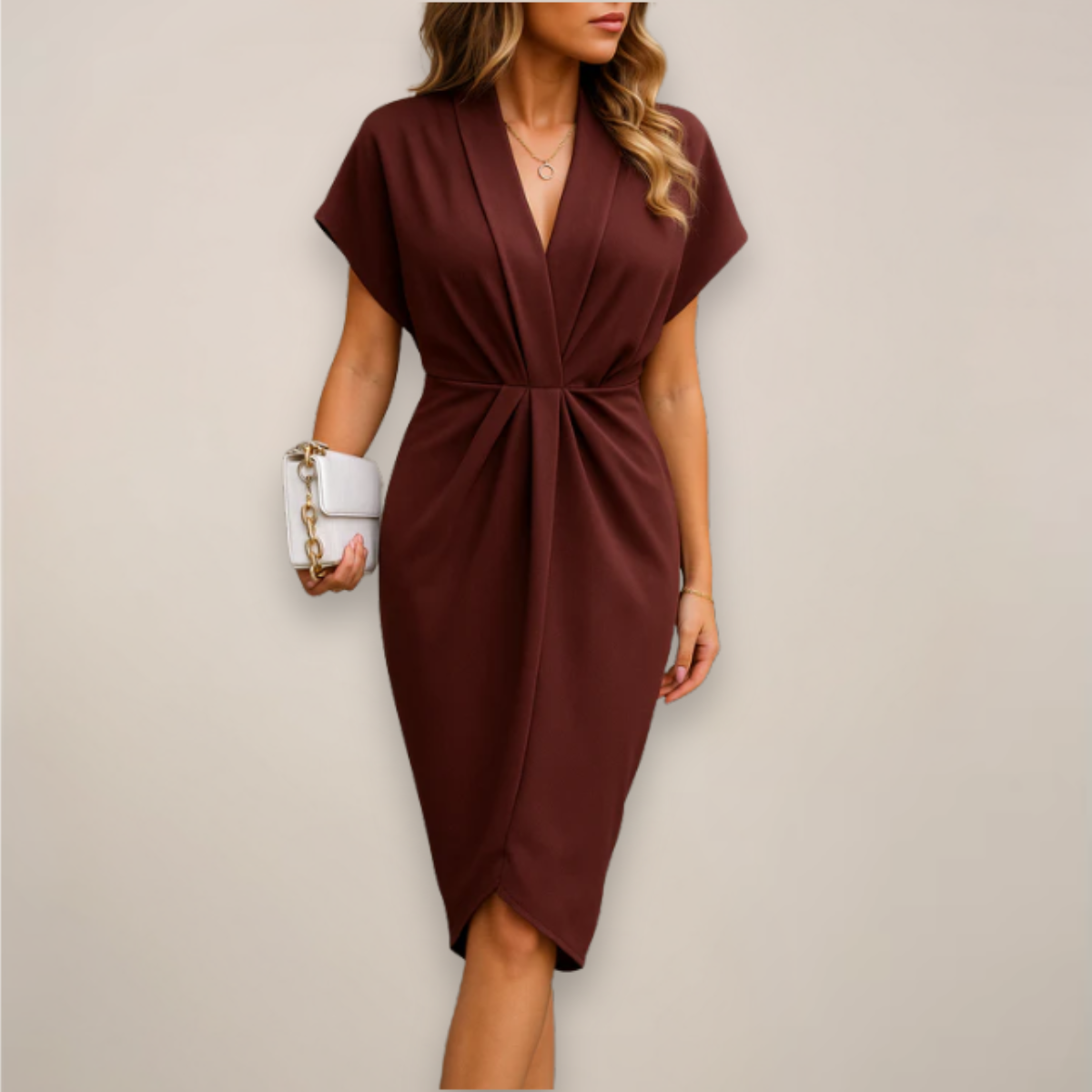 Chic Midi Wrap Dress for Every Occasion