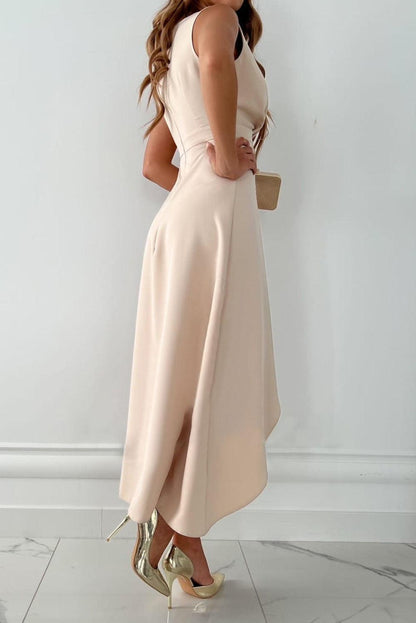 Wedding Guest Dress - Chic Wrap Midi