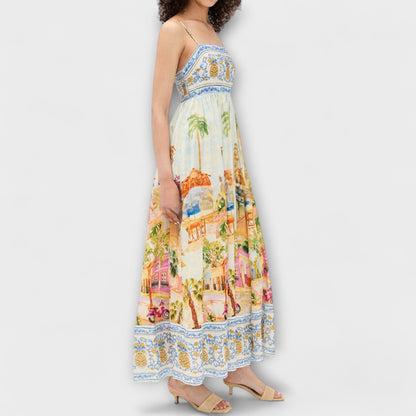 Aracati Multicolour Maxi Dress for Summer Events