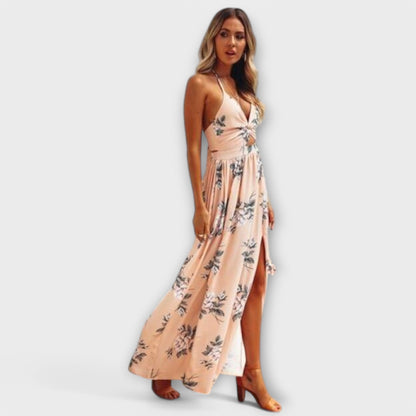 Boho Maxi Dress in Flowing Fabric for Festivals