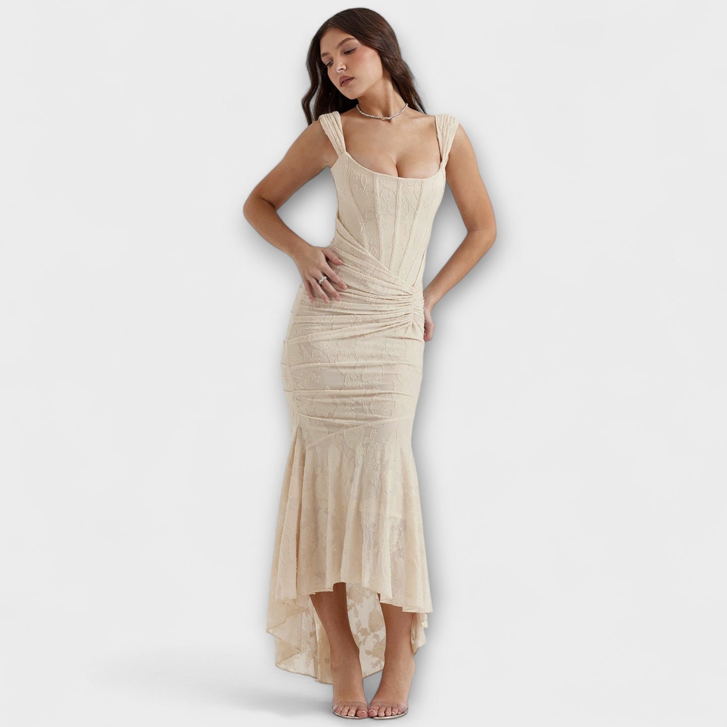 Renske - Chic Corset Long Dress for Events