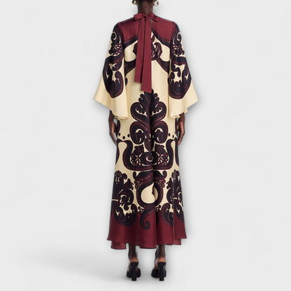 Chic Grenadilla Print Maxi Dress for Any Occasion