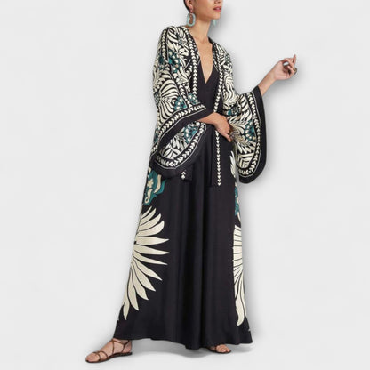 Chic Floral Print Maxi Dress for Special Occasions