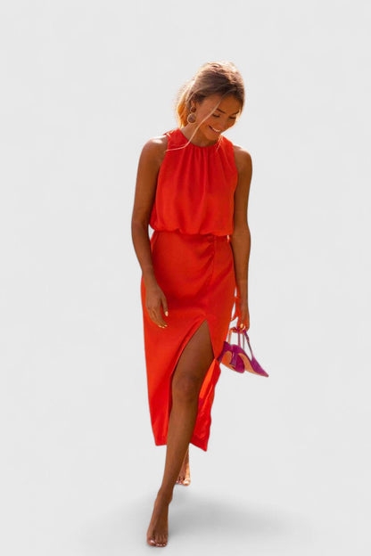 Theonae™ | Chic Midi Dress for Any Occasion