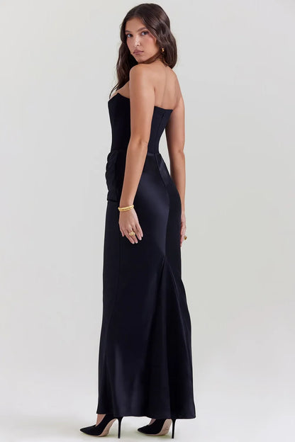 Victoria Noir | Chic Black Wedding Guest Dress