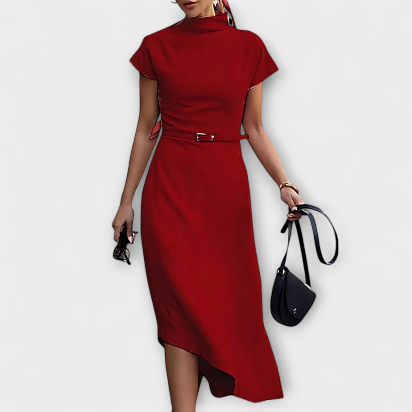 Amelia - Chic Asymmetrical Urban Dress for Any Occasion